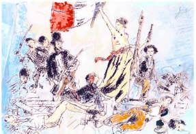 La Libert guidant le peuple, nach Delacroix (2013